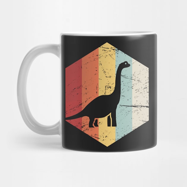 Retro 70s Brachiosaurus by MeatMan